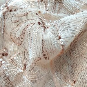 N 42C FELINA DESIGNER Sheer Floral Embroidery Underwire Bra NWT